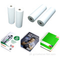 Filme laminado térmico BOPP branco